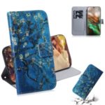 Pattern Printing Wallet Leather Stand Case for Samsung Galaxy Note 10 – Tree with Flowers