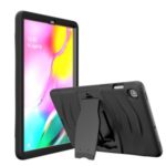 Shockproof PC + Silicone Tablet Hybrid Case with Kickstand and Pen Slot for Samsung Galaxy Tab S5e SM-T720 – Black