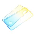 Gradient Color Front + Back 2-Piece TPU Case for Samsung Galaxy A70 – Blue/Yellow