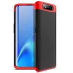 GKK Detachable 3-Piece Matte Hard PC Protection Phone Case for Samsung Galaxy A80/A90 – Red / Black