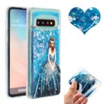 Embossed Glitter Powder Quicksand TPU Cell Shell for Samsung Galaxy S10 Plus – Girl