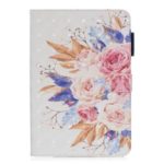 Light Spot Decor Pattern Printing Leather Wallet Case for Samsung Galaxy Tab A 8.0 (2019) with S Pen SM-P200 SM-P205 – Vivid Flowers