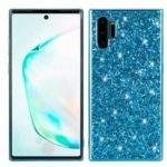 Glittering Sequins Electroplating TPU Frame+PC Back Hybrid Shell for Samsung Galaxy Note 10 Plus – Blue