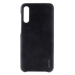 X-LEVEL Vintage Series PU Leather Coated PC Phone Cover for Samsung Galaxy A70 – Black