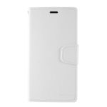 MERCURY GOOSPERY Sonata Diary Leather Wallet Mobile Casing for Samsung Galaxy Note 10 Plus / Note 10 Plus 5G – White