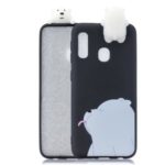 3D Cute Cartoon Pattern Printing TPU Phone Case for Samsung Galaxy A20e – Black