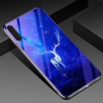 Electroplated TPU Soft Frame + Blue-ray Tempered Glass + PC Back Plate Hybrid Cover for Samsung Galaxy Note 10/Note 10 5G – Elk