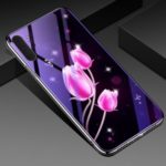 Electroplated TPU Soft Frame + Blue-ray Tempered Glass + PC Back Plate Hybrid Shell for Samsung Galaxy Note 10 Plus/Note 10 Plus 5G – Tulip