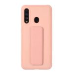 Rubberized Magnetic Kickstand TPU + PC Hybrid Case Phone Shell for Samsung Galaxy M30/Galaxy A40s – Pink