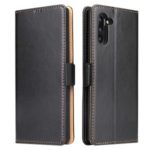 Leather Wallet Stand Flip Phone Case Protection Shell for Samsung Galaxy Note 10/Note 10 5G – Black