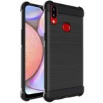 IMAK Vega Air Bag Case Carbon Fiber Brushed TPU Phone Shell for Samsung Galaxy A10s