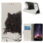 Pattern Printing Leather Wallet Stand Phone Case for LG W10 – Wolf