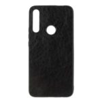 Crazy Horse Skin Leather Coated PC + TPU Back Shell for Huawei P Smart Z – Black