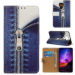 Pattern Printing PU Leather Wallet Stand Case for Huawei Mate 30 Lite – Zipper