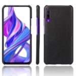 KSQ Crazy Horse Texture PU Leather Coated PC Protective Case for Huawei Honor 9X/9X Pro – Black