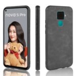 PU Leather Coated TPU + PC Back Phone Casing Shell for Huawei Mate 30 Lite / nova 5i Pro – Black
