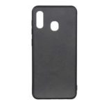 Matte Texture PU Leather Skin Plastic +TPU Hybrid Phone Cover for Huawei Y6 (2019, with Fingerprint Sensor) – Black