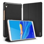 DUXDUCIS Domo Series for Huawei MediaPad M6 8.4-inch Cloth Tri-fold Stand PU Leather Shell – Black