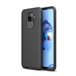 Litchi Texture TPU Phone Case for Huawei Mate 30 Lite/nova 5i Pro – Black