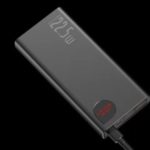 Metal Shell 20000mAh Power Bank Portable Charger Fast Charge with LED Display Screen for iPhone Huawei Samsung Etc – Black