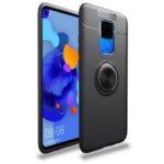 Finger Ring Kickstand TPU Case [Built-in Metal Sheet] for Huawei Mate 30 Lite/Nova 5i Pro – Black