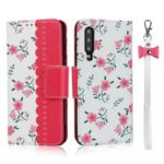 Pattern Printing PU Leather + TPU Wallet Phone Cover Shell for Huawei P30 – Rose