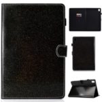 Flash Powder PU Leather Tablet Covering for Huawei MediaPad M6 10.8-inch – Black