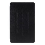 Silk Texture Tri-fold Leather Tablet Case with Stand for Huawei MediaPad M6 8.4-inch – Black