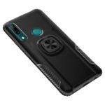 PC + TPU Hybrid Cover with Finger Ring Kickstand for Huawei P Smart Z – Black