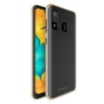 IPAKY Detachable PC Bumper + Carbon Fiber TPU Hybrid Cover Phone Case Shell for Xiaomi Redmi Note 7/ Note 7 Pro (India) / Note 7S – Gold