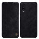 NILLKIN Qin Series Leather Shell with Card Slot for Xiaomi Mi CC9 / Mi CC9 Meitu Edition – Black