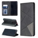 Geometric Pattern Leather Card Holder Case for Xiaomi Redmi K20 / Mi 9T / Xiaomi Redmi K20 Pro / Mi 9T Pro – Black