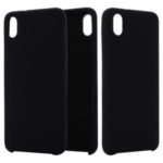 Soft Liquid Silicone Mobile Phone Case Shell for Xiaomi Redmi 7A – Black