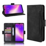 Leather Wallet Stand with Multiple Card Slots Phone Case for Xiaomi Redmi Note 7/ Note 7 Pro (India) / Note 7S – Black