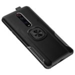 PC + TPU Hybrid Case with Finger Ring Kickstand for Xiaomi Redmi K20 / Mi 9T / Redmi K20 Pro / Mi 9T Pro – Black