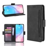 Wallet Stand Leather Phone Casing with Multiple Card Slots for Xiaomi Mi CC9e/Mi A3 – Black