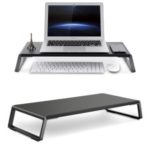 UPERGO ID-20 Laptop Rack Desktop Monitor Pad High Bracket Computer Rack Base Desk Keyboard Storage Rack – Black