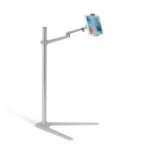 UPERGO UP-6A Multifunction Floor Stand for Tablet PC/Smartphone Holder Height/Angle Adjustable – Silver