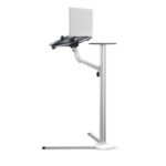 UPERGO UP-8 Multifunction Computer Floor Stand for Laptop/Tablet PC/Smartphone Holder with Mouse Tray – Silver