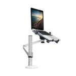 UPERGO OA-1S Double Use Laptop/Tablet Stand Height Adjustable Rotatable Holder for 10-15inch Laptop 9-10inch Tablet PC – Silver