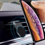 Air Vent L Shape GPS Mount Universal Magnetic Car Phone Holder – Black