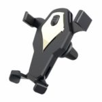 Air Outlet Gravity Car Smartphone Bracket Holder Automatic Locking Mount Stand – Silver