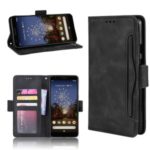 For Google Pixel 3a XL Leather Wallet Cell Casing with Multiple Card Slots – Black