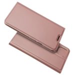 Magnetic Closure Leather Card Holder Phone Case for Google Pixel 4 – Rose Gold