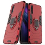 Cool Guard Ring Holder Kickstand PC TPU Hybrid Case for vivo iQOO Neo – Red