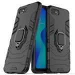 PC + TPU Covering Case with Kickstand for Oppo Realme C2 / A1k – Black