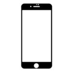 9H Silk Printing Full Tempered Glass Phone Screen Film for iPhone 8 Plus/7 Plus 5.5 inch – Black