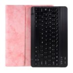 2 in 1 Bluetooth Keyboard with Leather Tablet Stand Case for iPad Pro 11-inch – Black/Pink
