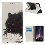 Pattern Printing Stand Leather Phone Case for Wiko Sunny 4 Plus – Wolf