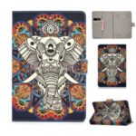 Universal PU Leather + TPU Flip Tablet Cover for Samsung Tab E 9.6 / iPad Air 2- Elephant